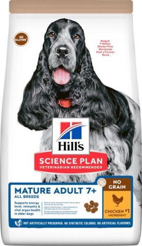 HILL’S SCIENCE PLAN Croquettes chien Mature No Grain Poulet 