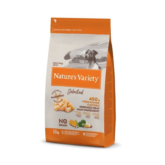 Nature's variety   Croquettes chien Selected mini adult poulet