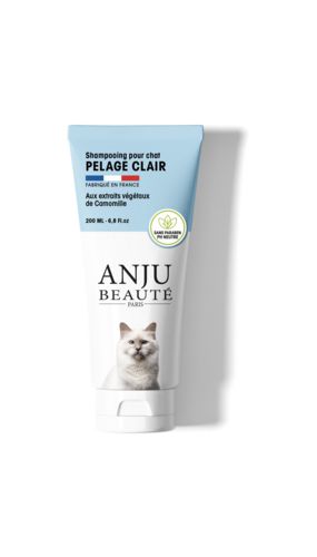 Shampoing fourrure claire pour chat ANJU BEAUTE 200 ml