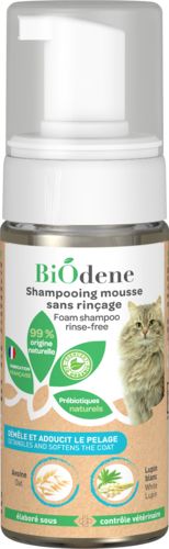 Shampoing mousse pour chat BIODENE 125 ml