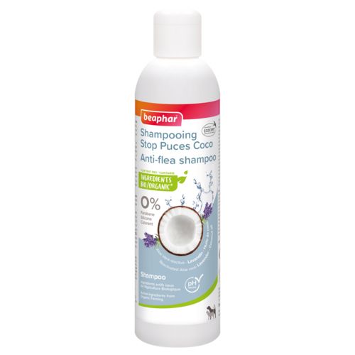 Shampoing Stop Puces Coco pour chien et chat BEAPHAR 250 ml