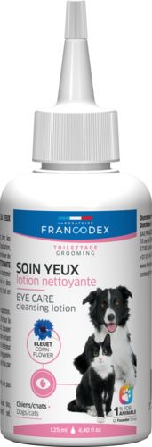 Produit nettoyant pour les yeux des chiens et chats 125ml FRANCODEX