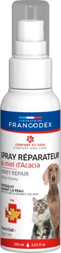 Spray réparateur au miel pour chien et chat FRANCODEX 100 ml