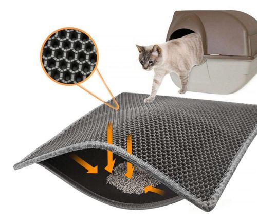 Tapis de litière alveole pour chat ANKA 50x40cm