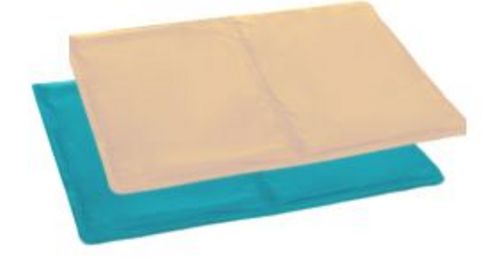 Tapis rafraichissant réversible bleu/sable pour chiens BUBIMEX