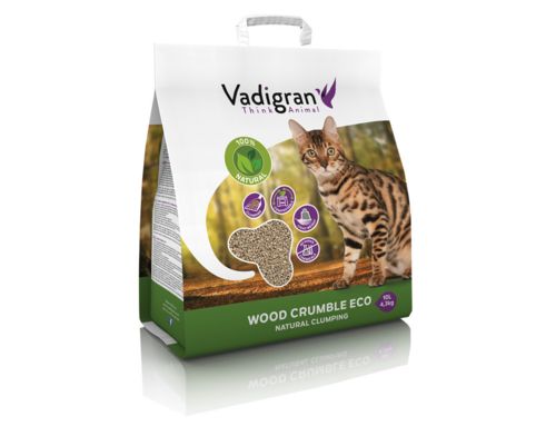 Litière chat wood crumble VADIGRAN 10 L / 4,3 kg