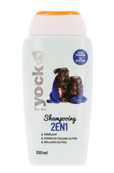 YOCK BIEN-ÊTRE Shampooing 2 en 1 pour Chien