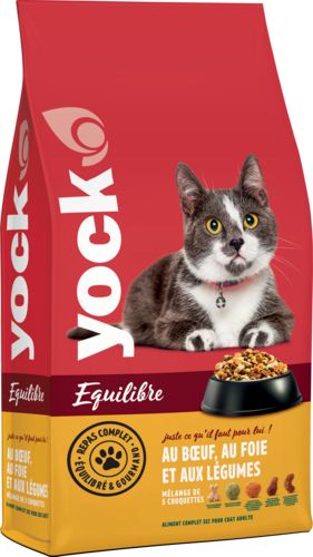 YOCK EQUILIBRE Croquette chat saveur bœuf, foie et légumes