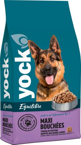 YOCK EQUILIBRE Croquettes chien Maxi Bouchées pour grand chien adulte