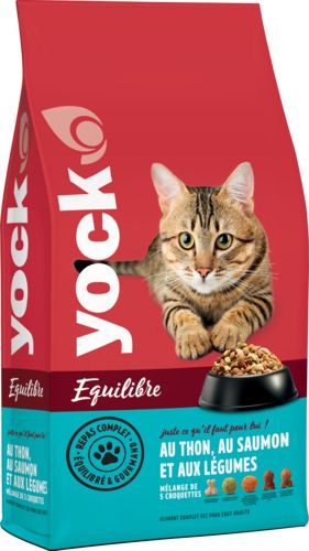 YOCK EQUILIBRE Croquettes chat au thon, saumon et légumes