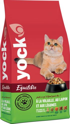 YOCK EQUILIBRE Croquette Chat saveur volaille, lapin et légumes