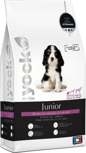 YOCK NUTRITION Croquettes chiot petites races Junior 4 Kg