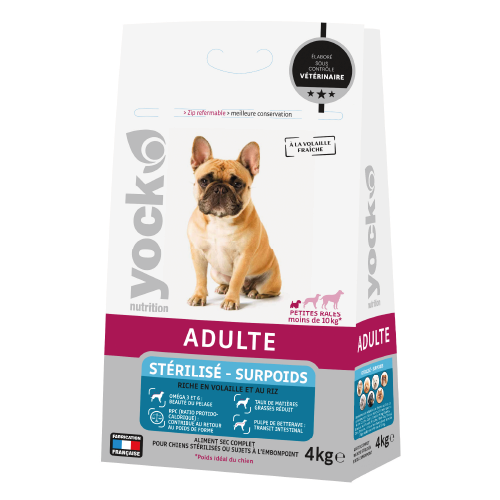 YOCK NUTRITION Croquettes allégées chien stérilisé ou en surpoids