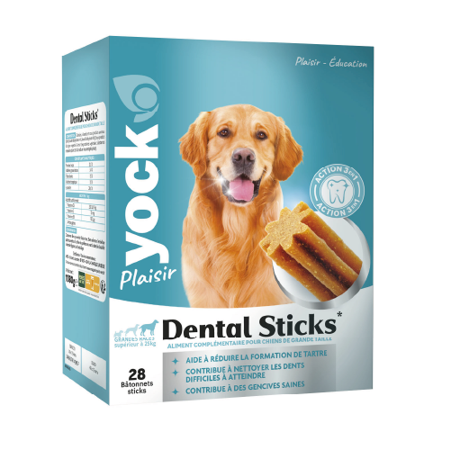 YOCK PLAISIR Bâtonnets Dental sticks chiens grandes races