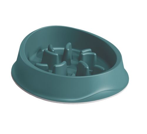 Ecuelle slow feeder antiderapante verte chien et chat ZOLUX