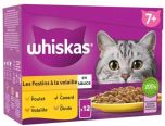 WHISKAS Sachets fraîcheur Festins à la Volaille en sauce pour chat senior