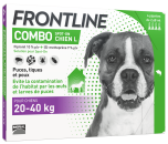 Pipettes anti-puces et anti-tiques chien de 20 à 40 kg FRONTLINE COMBO