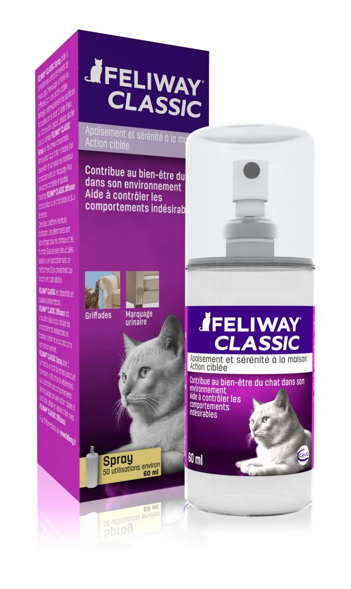 Spray d apaisement pour chat 60 ml FELIWAY CLASSIC