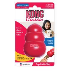 Jouet éducatif rebondissant à mâcher Classic M pour chien KONG