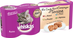 WHISKAS Carte Mer & Campagne 4x400 g