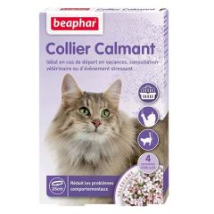 Collier calmant pour chat à base de Valériane BEAPHAR .