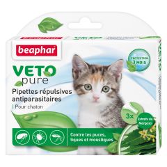 VETOPURE pipettes répulsives antiparasitaires pour chaton BEAPHAR