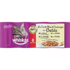 WHISKAS La carte Mer et Campagne en Gelée.