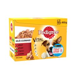 PEDIGREE Sachets fraîcheurs Gelée gourmande. Pâtée complète Chien 