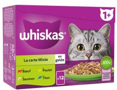 WHISKAS Sélection Carte Mixte Sachet fraicheur Chat adulte