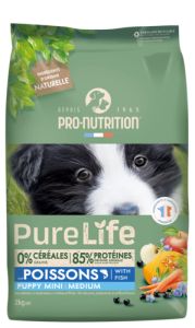 PRO-NUTRITION Flatazor Croquette chiot petites moyennes races sans céréales Pure Life Puppy