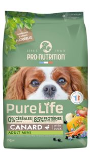 PRO-NUTRITION Flatazor Croquette Chien Pure Life sans céréales mini