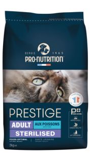 PRO-NUTRITION Croquettes Prestige au poisson pour chat stérilisé
