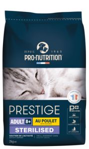 PRO-NUTRITION Croquettes Prestige chat stérilisé adulte 8+