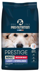 PRO-NUTRITION Croquettes Prestige light pour chien medium