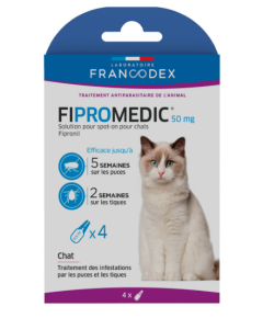 Solution pour spot-on pour chat Fipromedic 50 Mg FRANCODEX