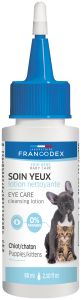Lotion nettoyante antibactérienne pour yeux du chiot et chaton FRANCODEX