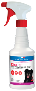 Spray contre puces et tiques pour chien 500 ml ECTOLINE  FRANCODEX