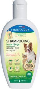 Shampooing antiparasitaire répulsif Monoï pour chien et chat FRANCODEX
