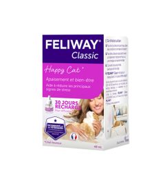 Recharge pour diffuseur de phéromones chat craintif et stressé FELIWAY