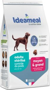IDEAMEAL Croquettes pour chien stérilisé moyen et grand
