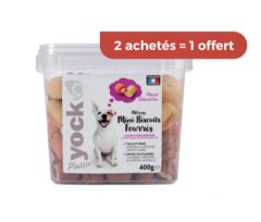 YOCK PLAISIR Friandises Mix Mini Biscuits Fourrés pour chien