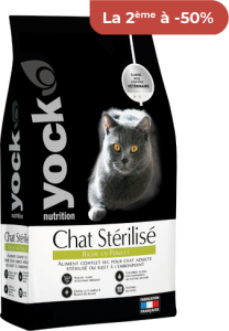 YOCK NUTRITION Croquettes pour chat stérilisé