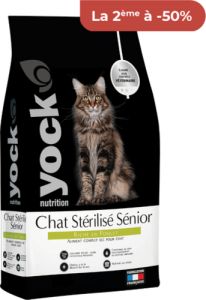 YOCK NUTRITION Croquettes pour chat stérilisé senior au poulet 3 kg