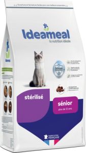 IDEAMEAL Croquettes pour chat sénior stérilisé 3kg