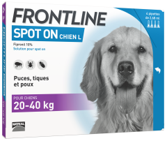 Pipettes contre les parasites SPOT-ON CHIEN 20-40 kg FRONTLINE
