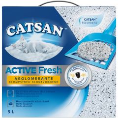 Litière minérale agglomérante pour chat 5 L CATSAN Active Fresh