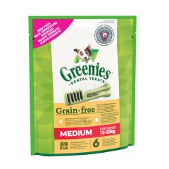 GREENIES Grain Free Regular 170 g. Friandise sans céréales pour moyen chien