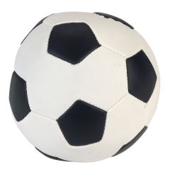 Balle noir et blanche Soft-soccer de 11 cm pour chien KERBL