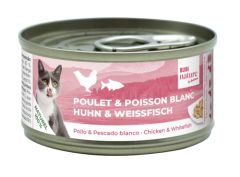 BUBIMEX. Bubi Nature Poulet et poissons blancs. 70 g.