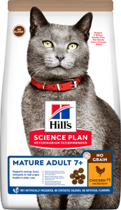 HILL'S Science Plan Feline Mature No Grain Poulet 1,5kg. Chat Senior